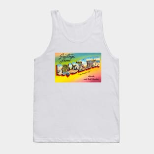 Greetings from Bradenton, Florida - Vintage Large Letter Postcard Tank Top